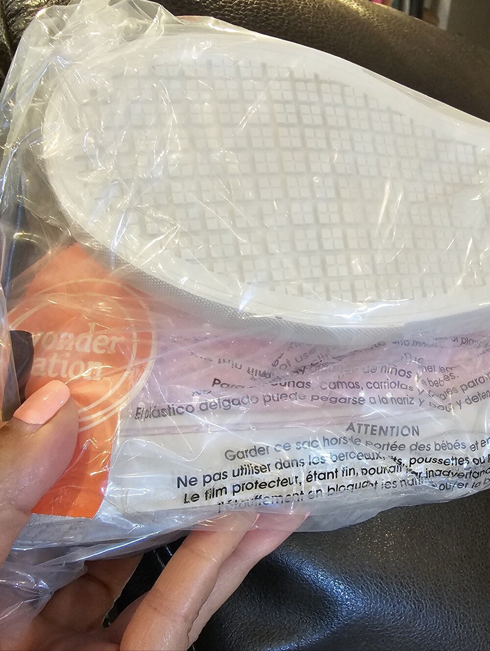 Wonder Nation Pink Glitter Slip-On Kids Sneakers Size 1 NWT. Memory Foam. - Picture 5 of 5